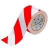 ToughStripe Floor Marking Tape, Red, White, Polyester with Polyester Overlaminate, 76,20 mm (W) x 30,48 m (L), 1 Roll / Pack